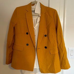 NEVER WORN - Ann Taylor, size 2 mustard yellow blazer